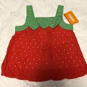 Gymboree Strawberry red 2T top shirt